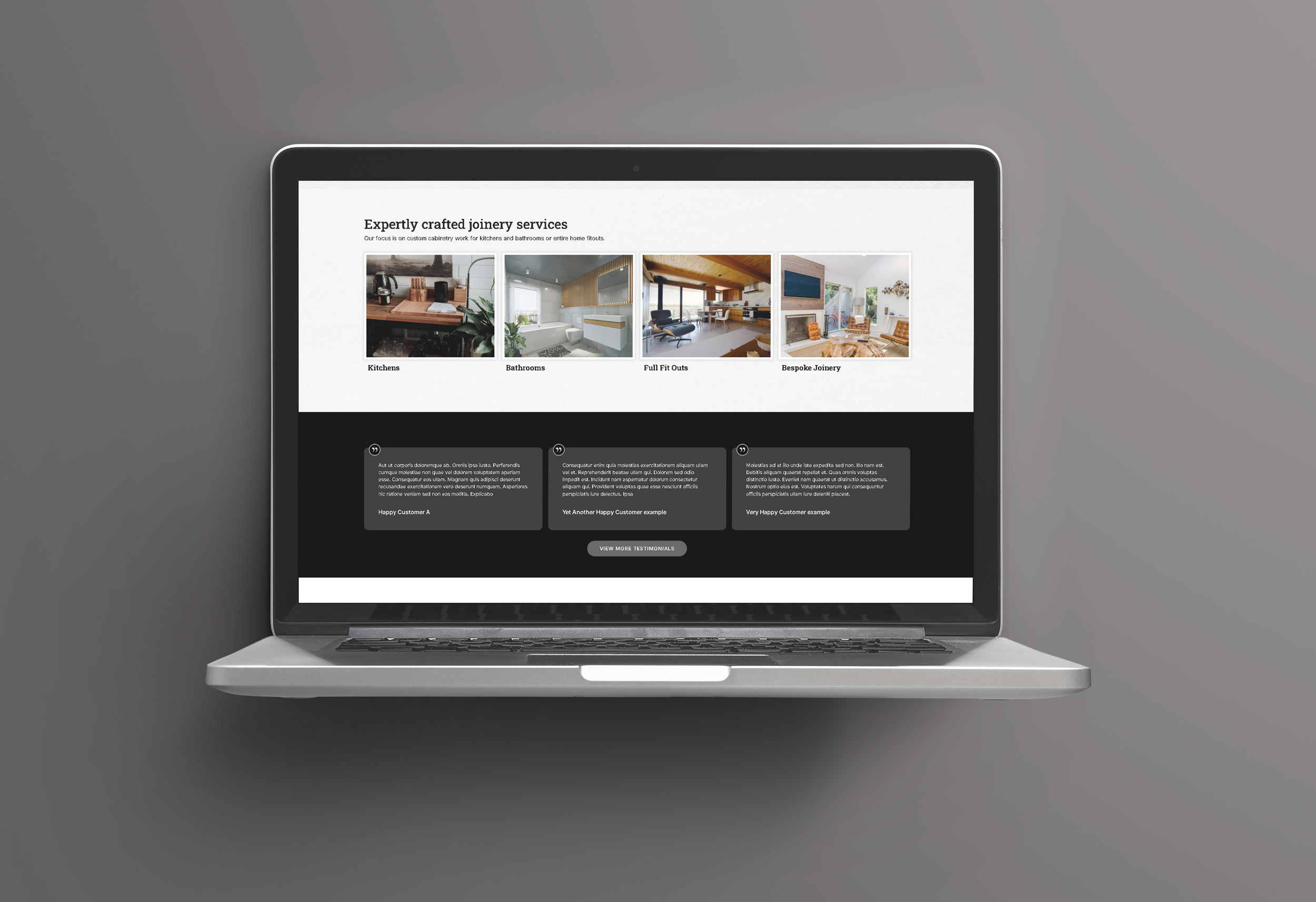 Peninsula Joinery website project.