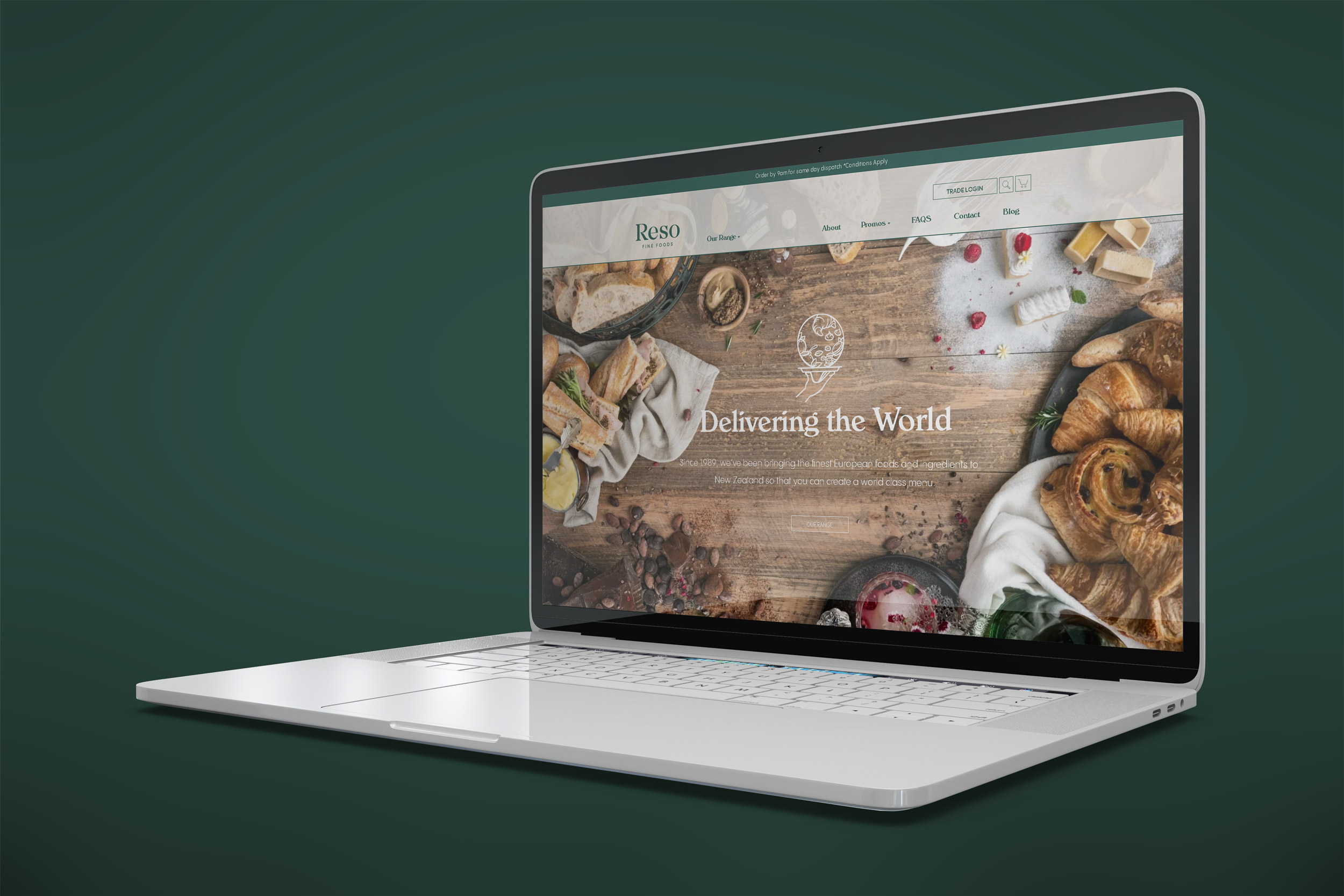 Reso Fine Foods website project.