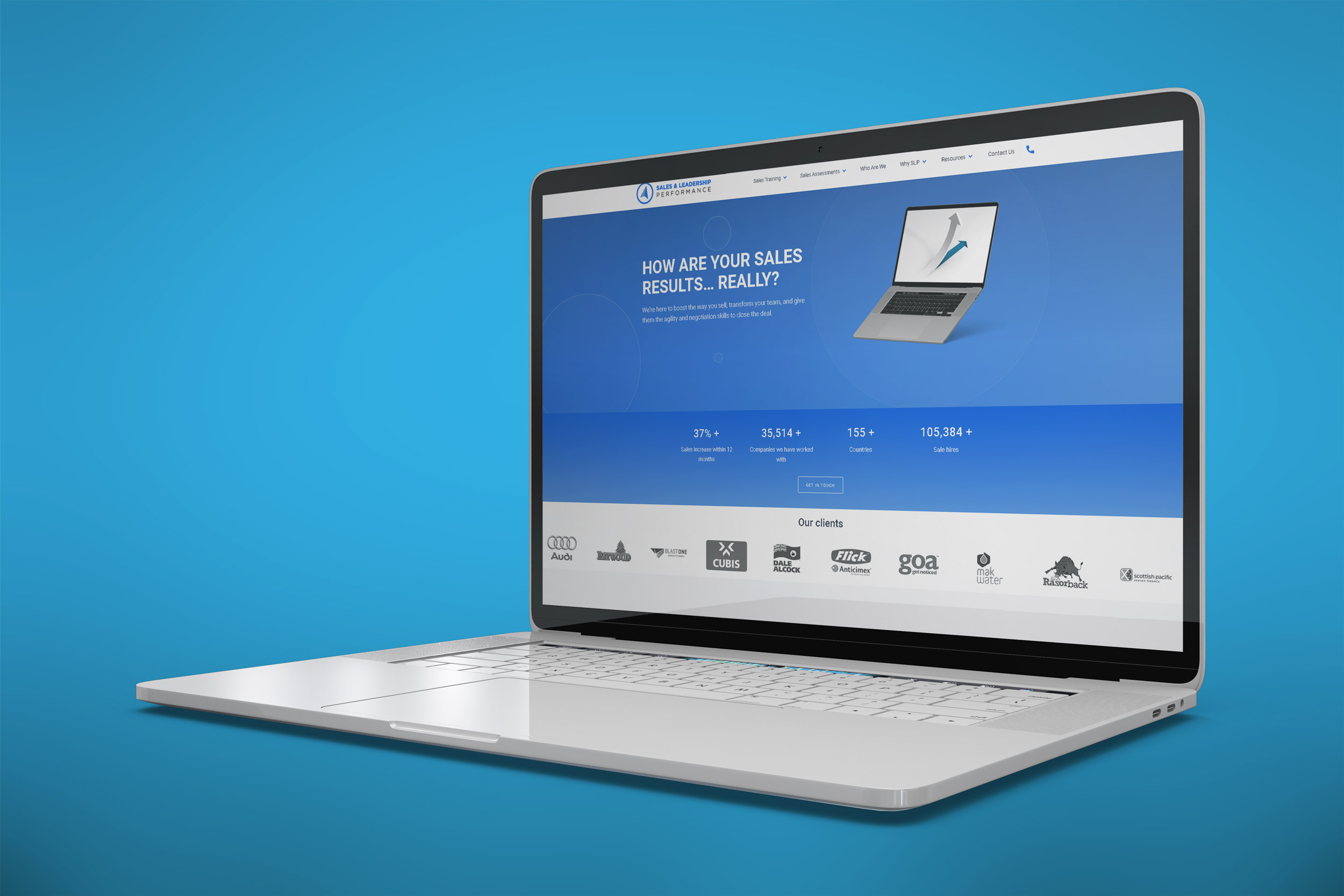Sales and Leadership Performance website project.