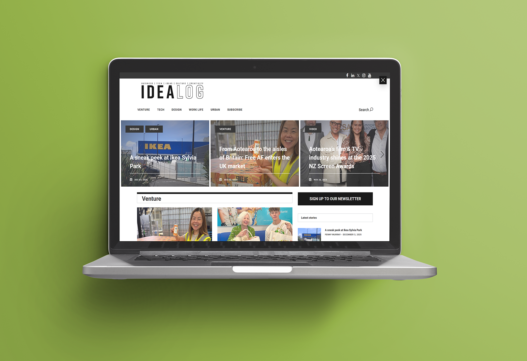 Idealog website project.