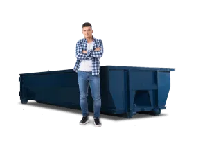 Affordable 10-yard roll-off container for remodeling and waste removal