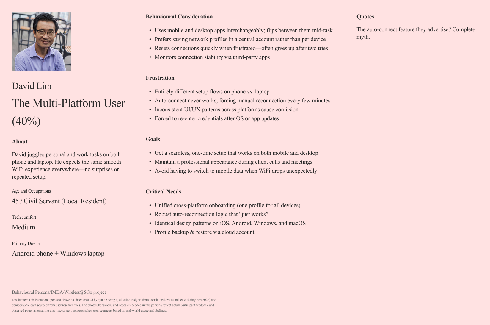 Behavioural Persona (The Multi-Platform User)