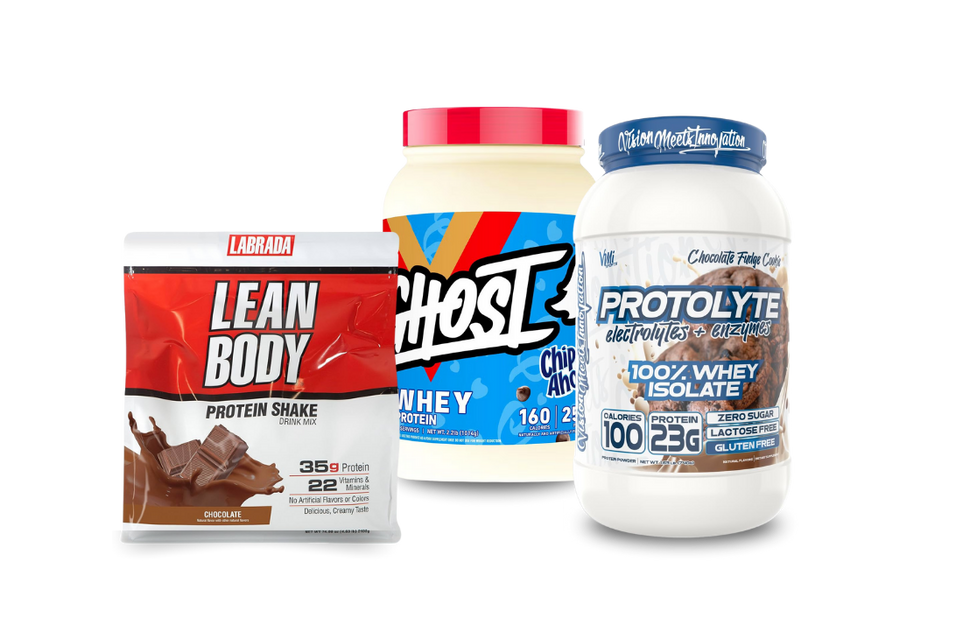 Protein supplements such as lean body and ghost