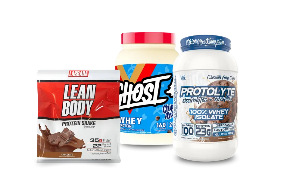 Protein supplements such as lean body and ghost