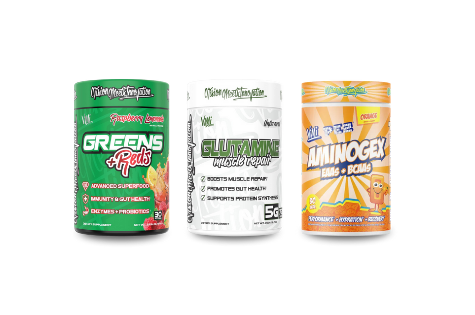 Supplements for recovery, featuring Aminogex by VMI