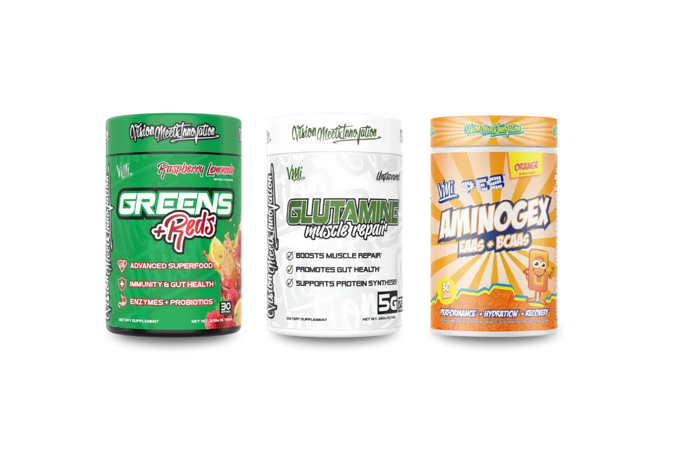 Supplements for recovery, featuring Aminogex by VMI