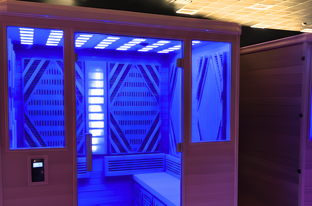 blue light infrared sauna