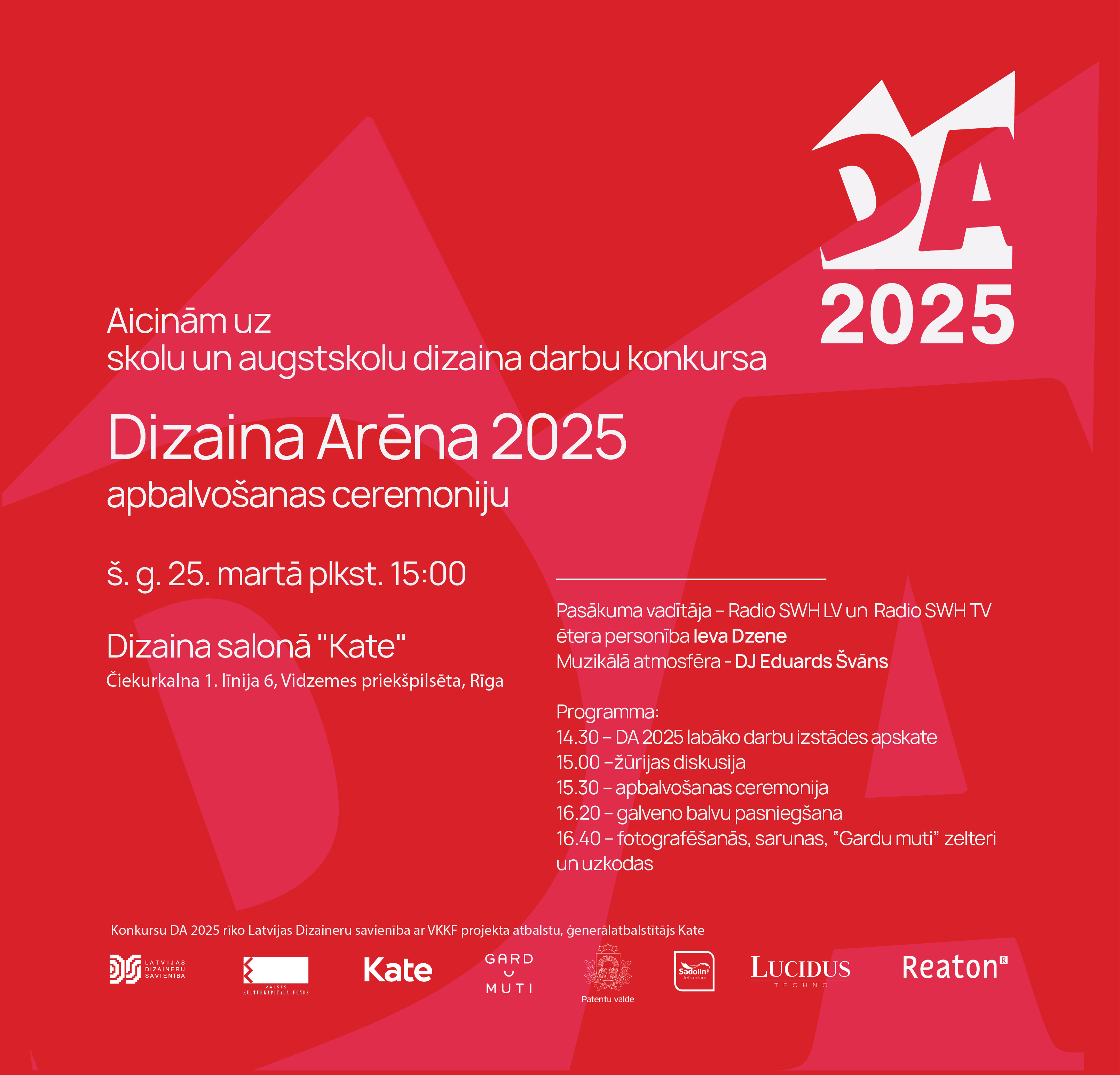 Dizaina Arēna 2025 apbalvošanas ceremonija