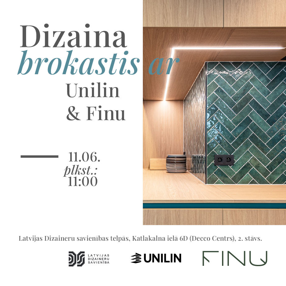 Dizaina brokastis ar Unilin & Finu