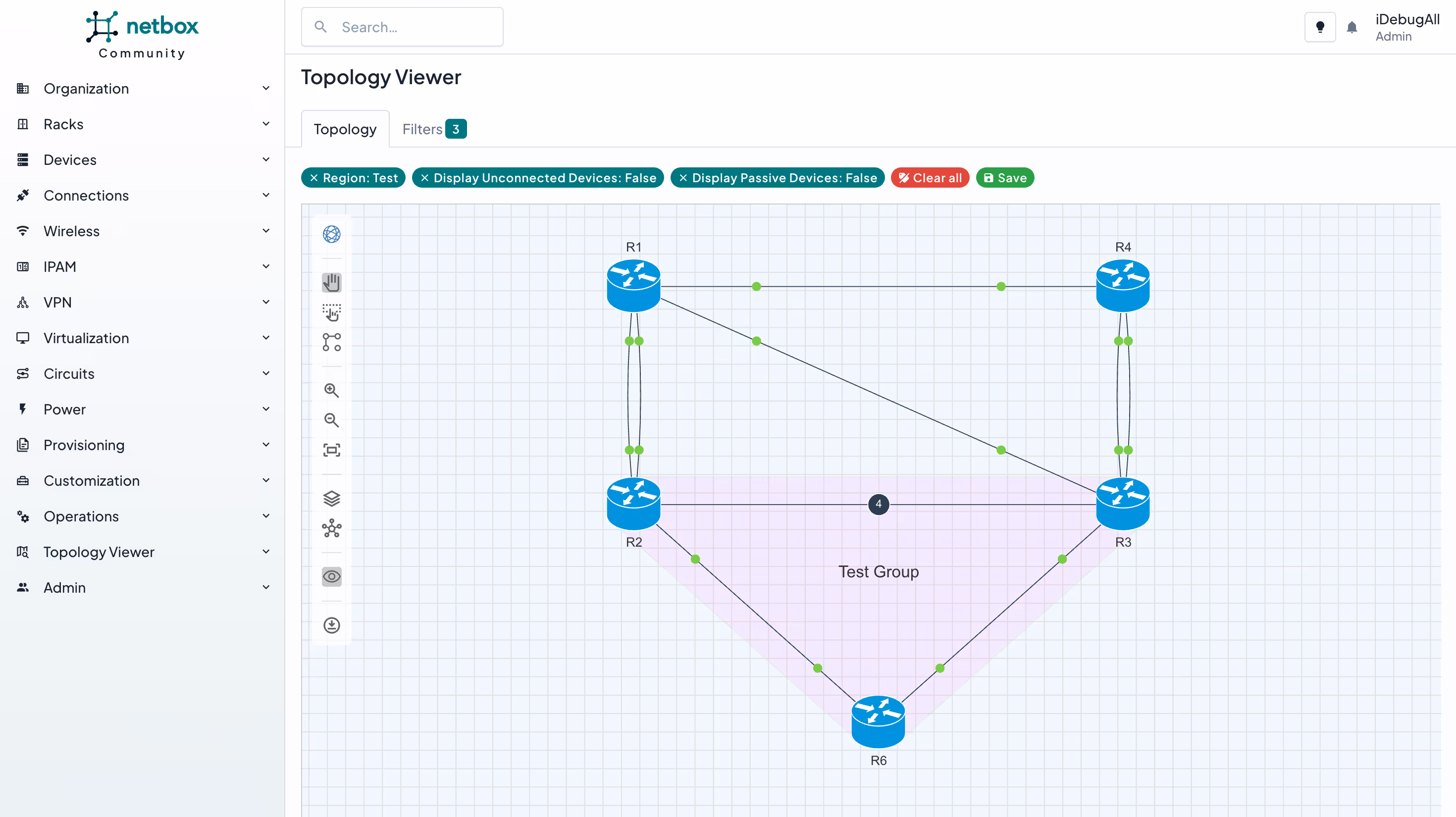 netbox dcim ui topology demo