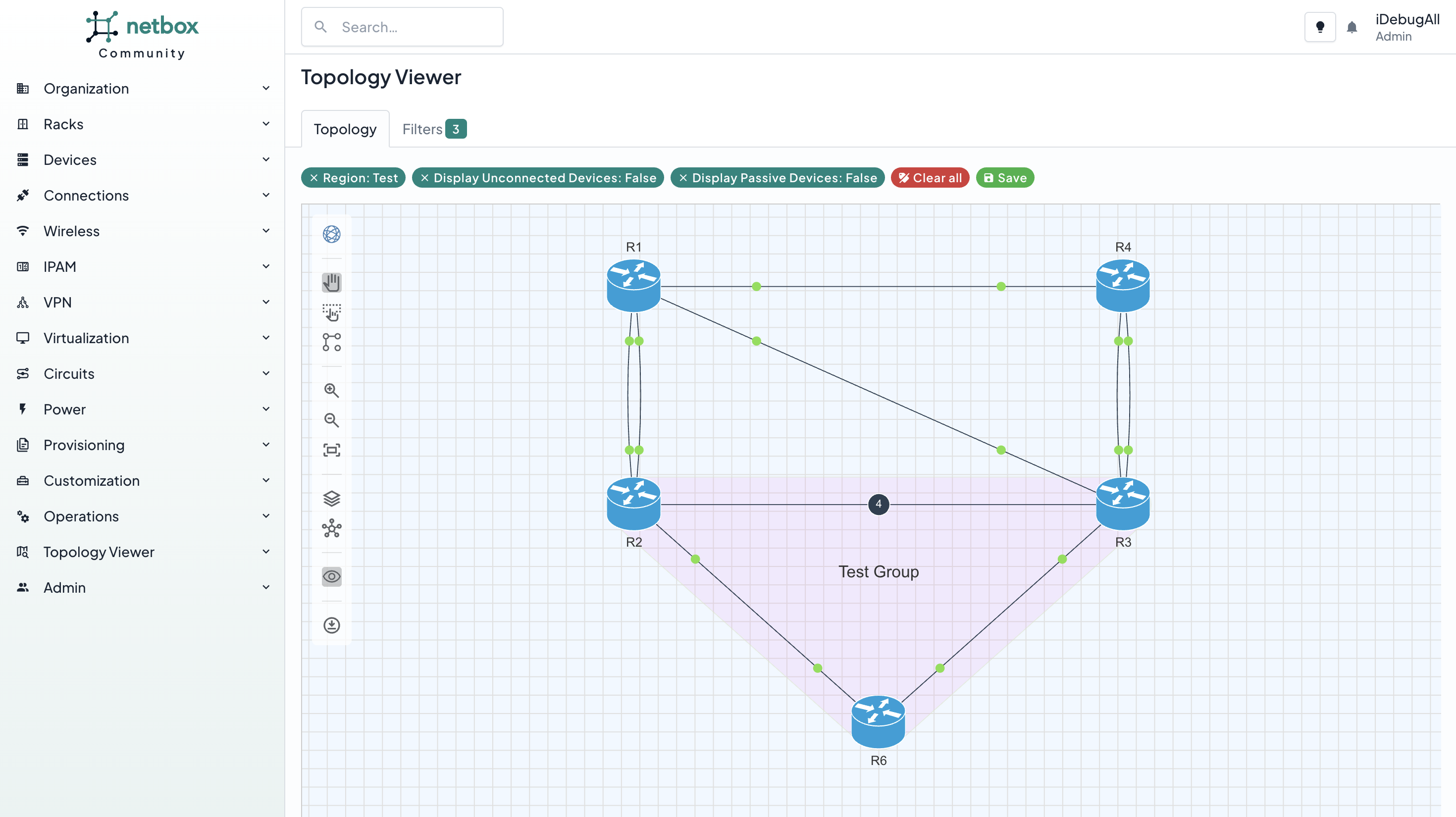 netbox dcim ui topology demo
