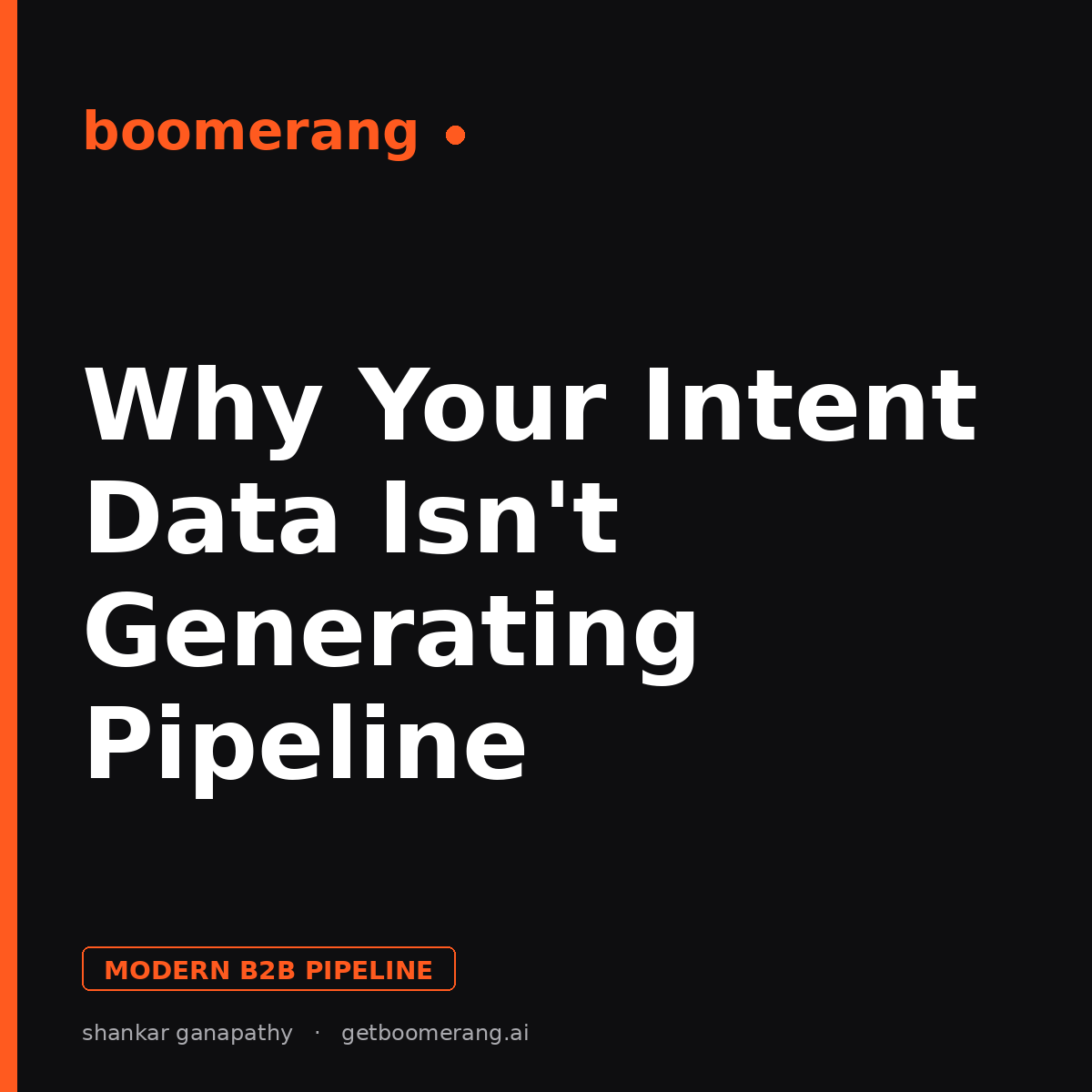 Why Your Intent Data Isn't Generating Pipeline