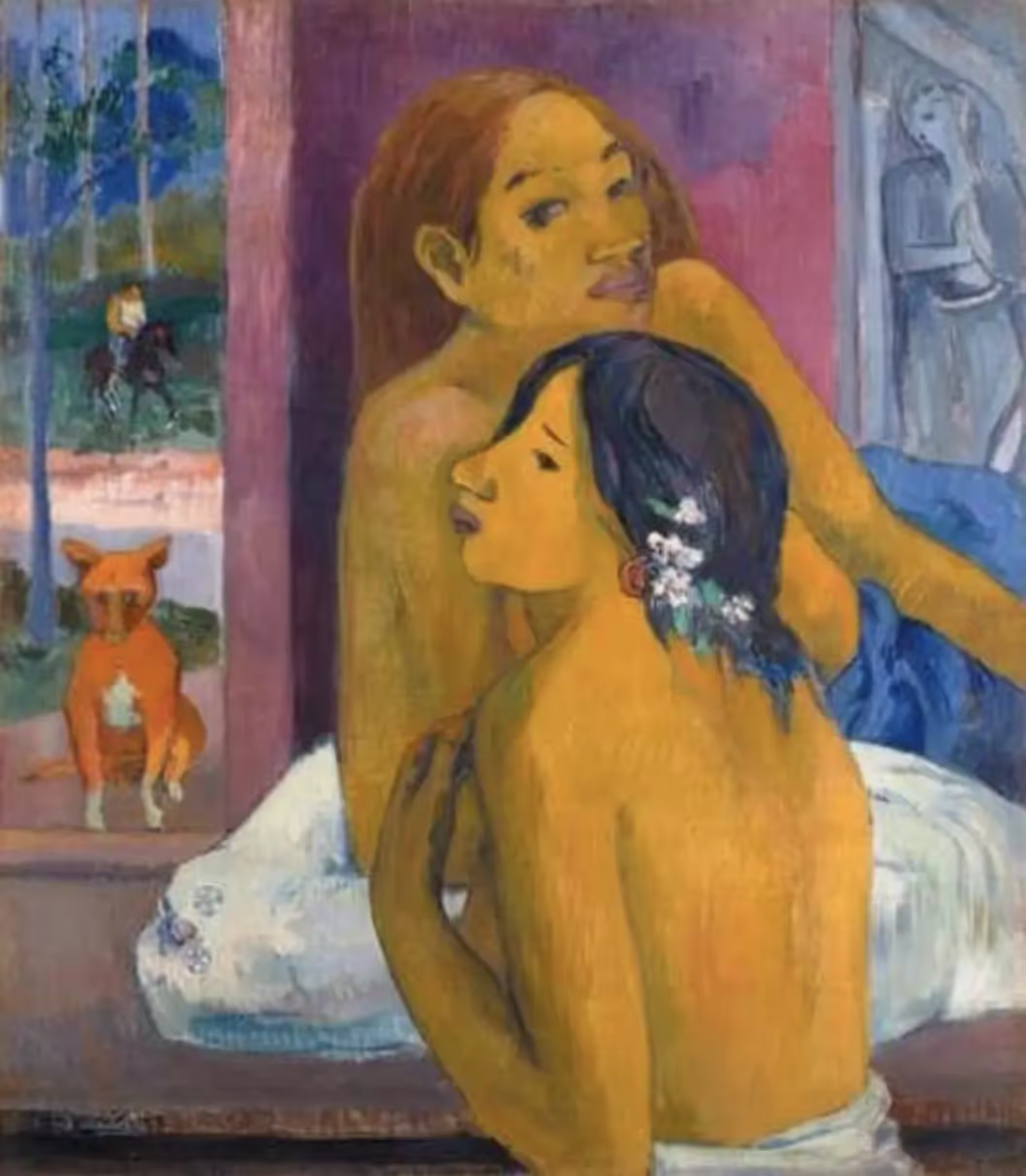Paul Gauguin, Causerie sans paroles, 1902, Huile sur toile, H, 74 cm ; L, 64.5 cm, Collection privée.