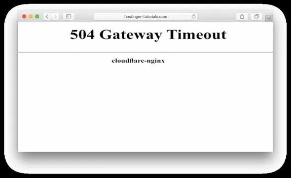 504 error