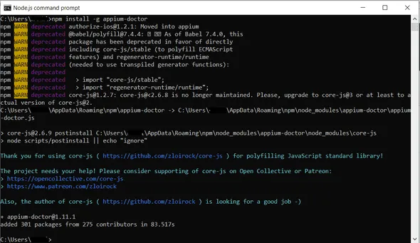 Installing Appium