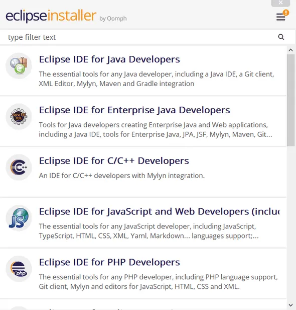 Eclipse Installer