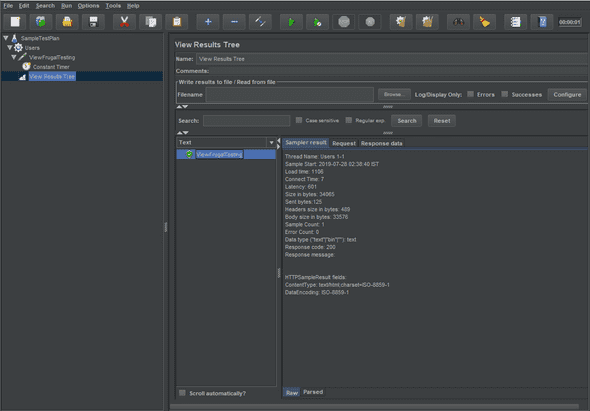 JMeter Output