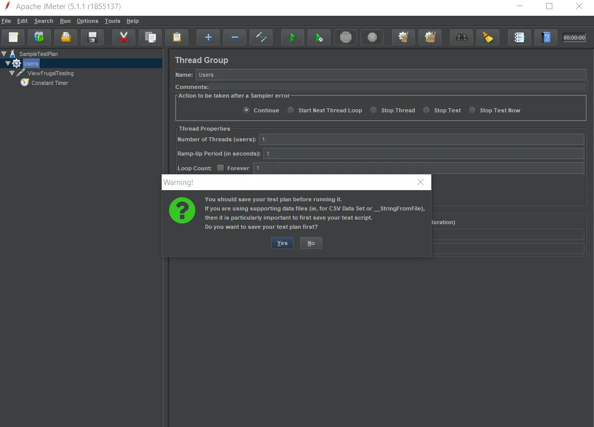 JMeter Save Test Plan