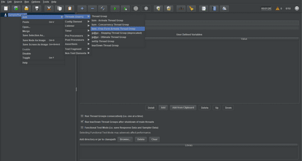 JMeter Free-form arrival thread group