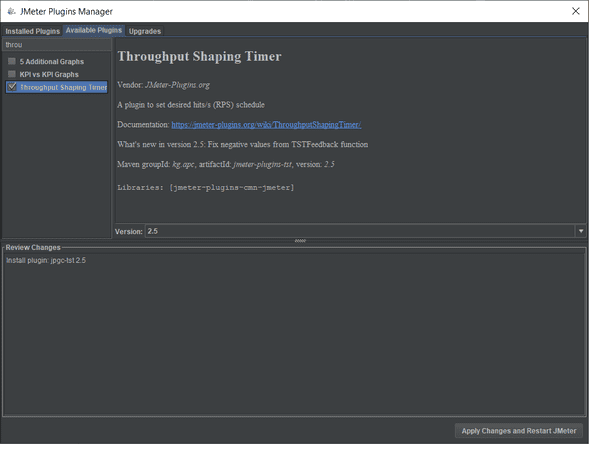 JMeter Shaping timer