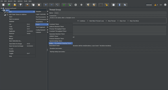 JMeter Throughput shaping