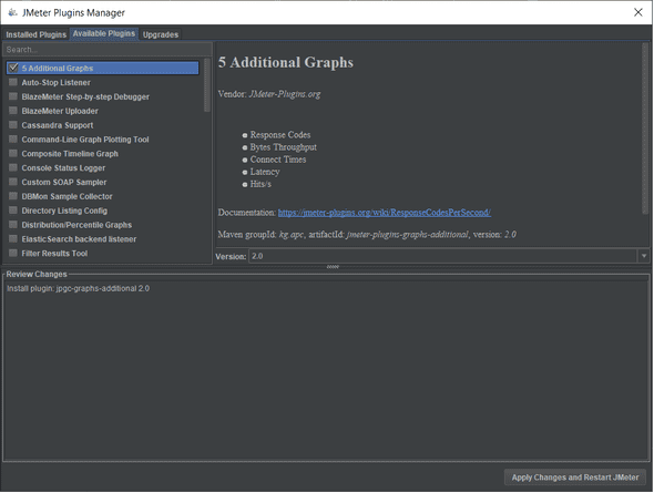 JMeter 5 Additional Graphs