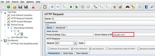 FrugalTesting recorded requests postman jmeter