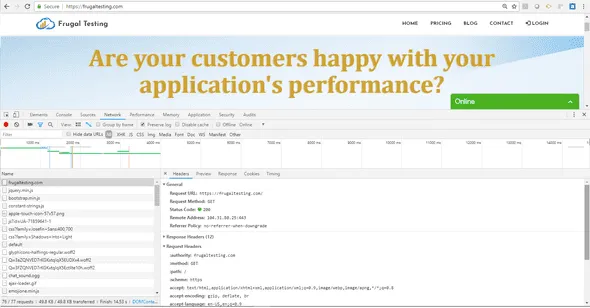FrugalTesting google developer tool