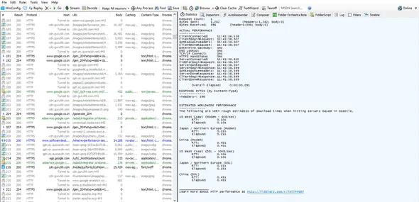 FrugalTesting capture mobile traffic fiddler