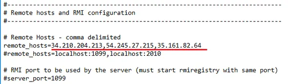 distributed load testing configuration