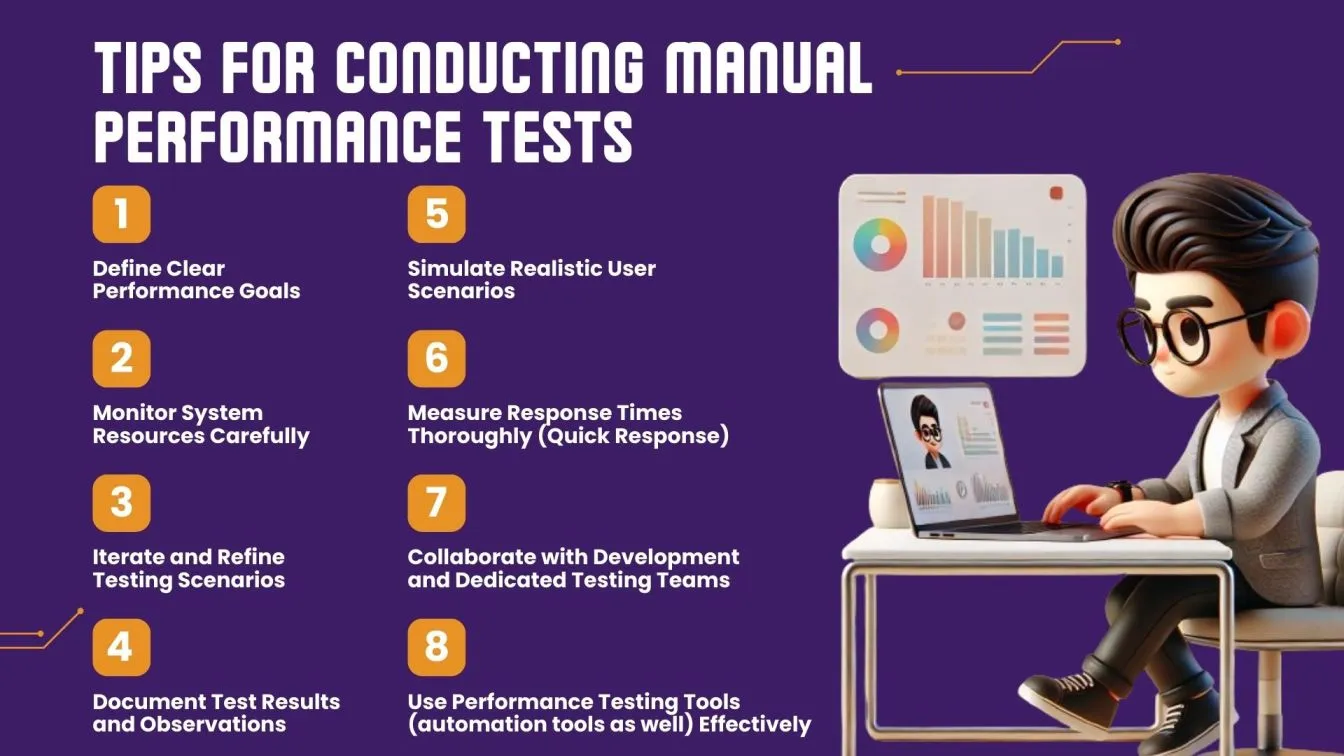 Tips for Conducting Manual Performance Tests: