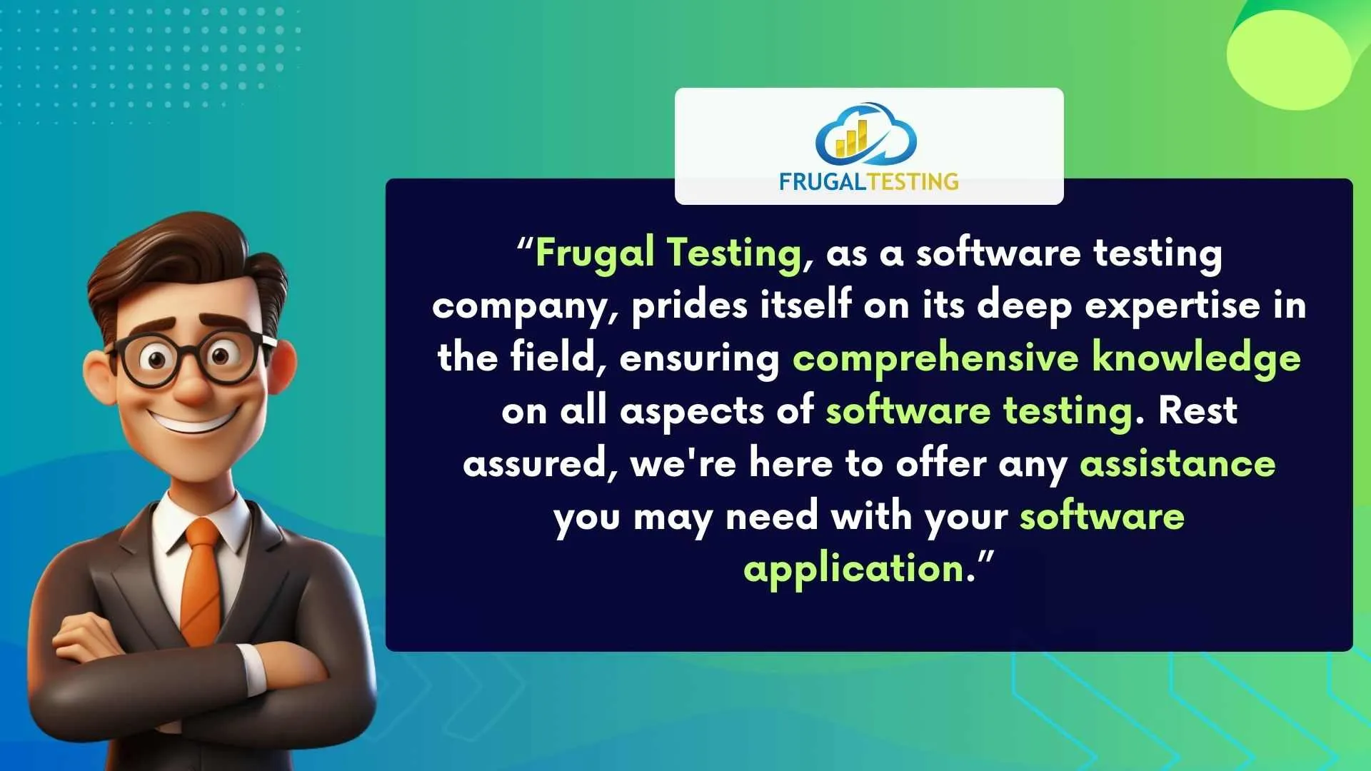 Expert software testing assistance available