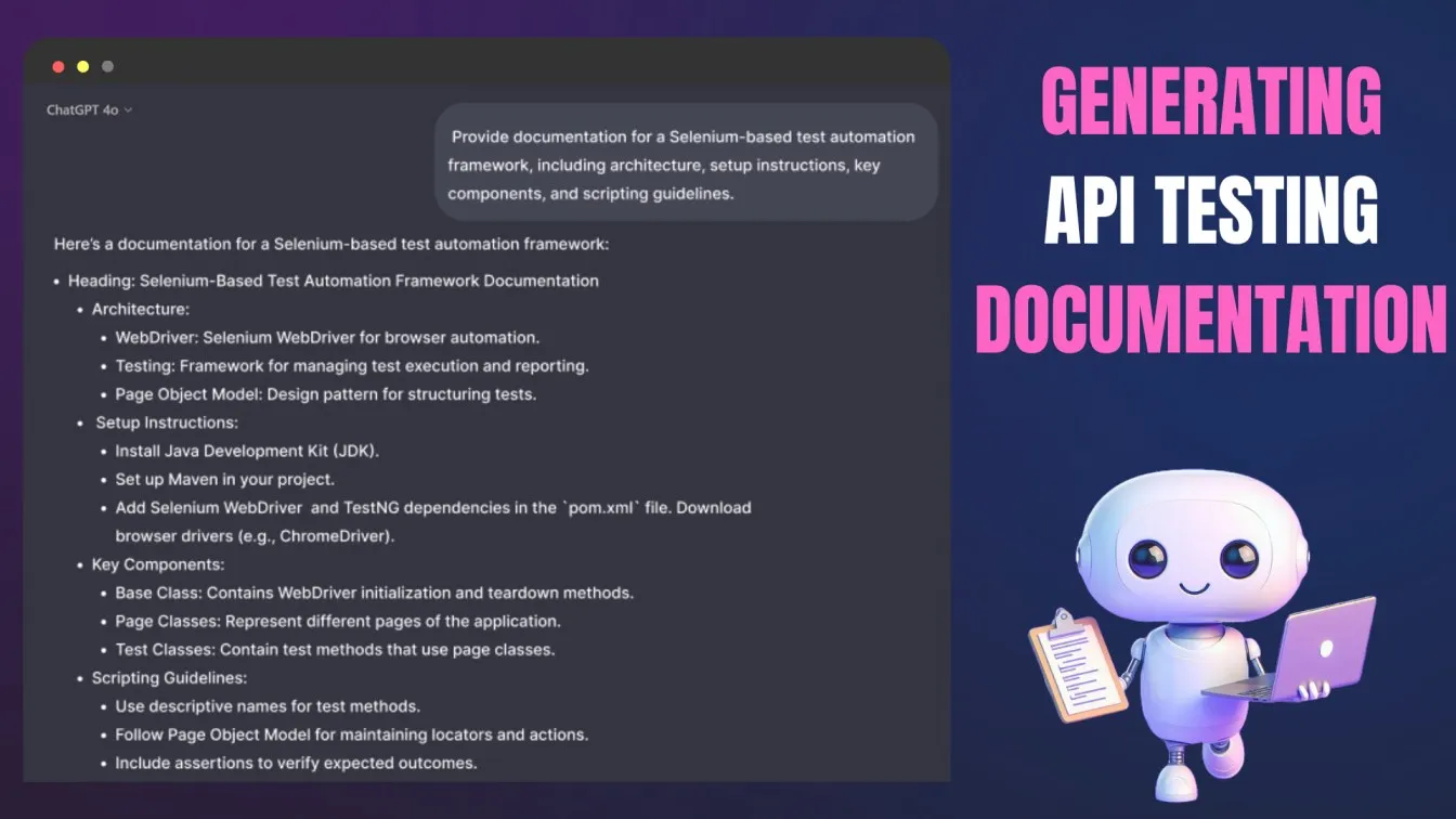 Generating API Testing Documentation