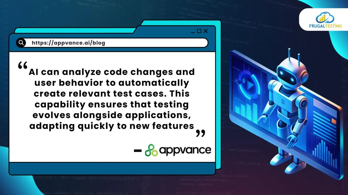 AI-driven test case generation adapts