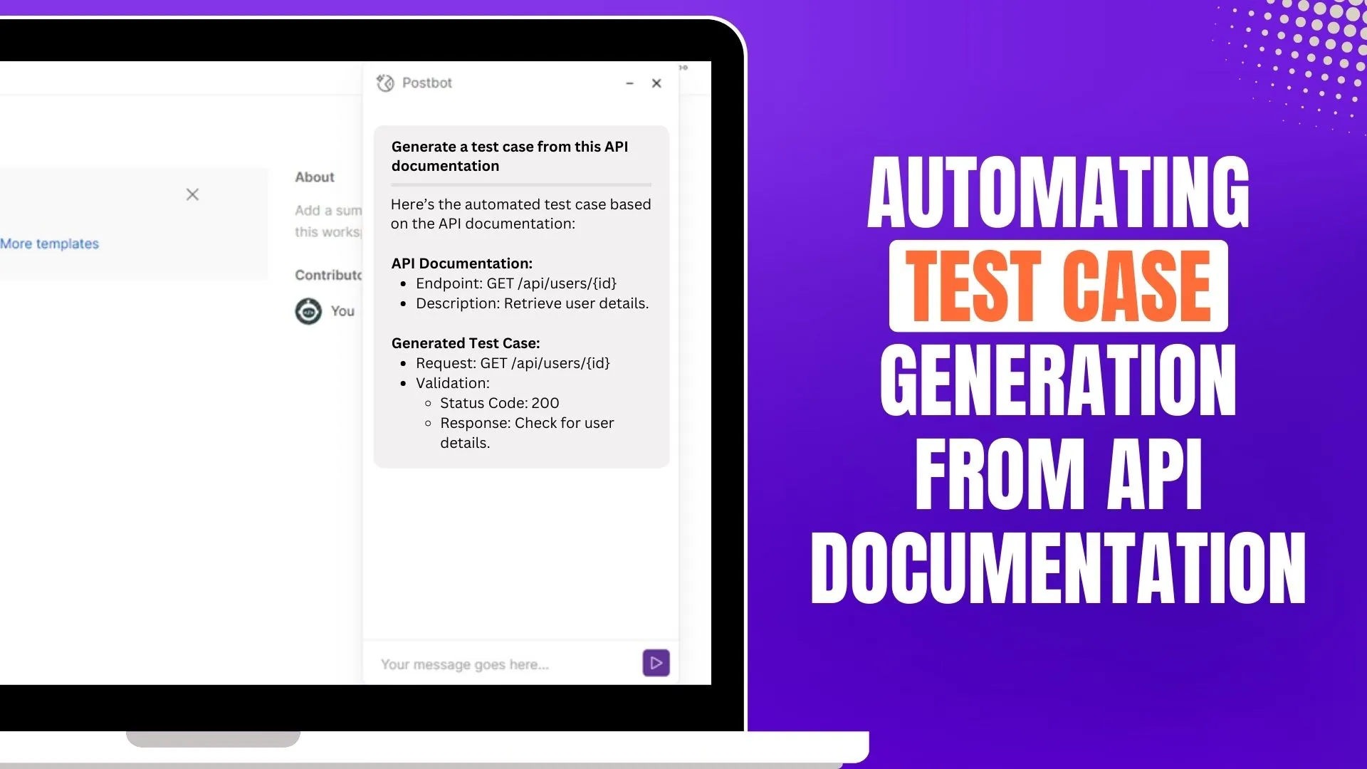 Create test case from API