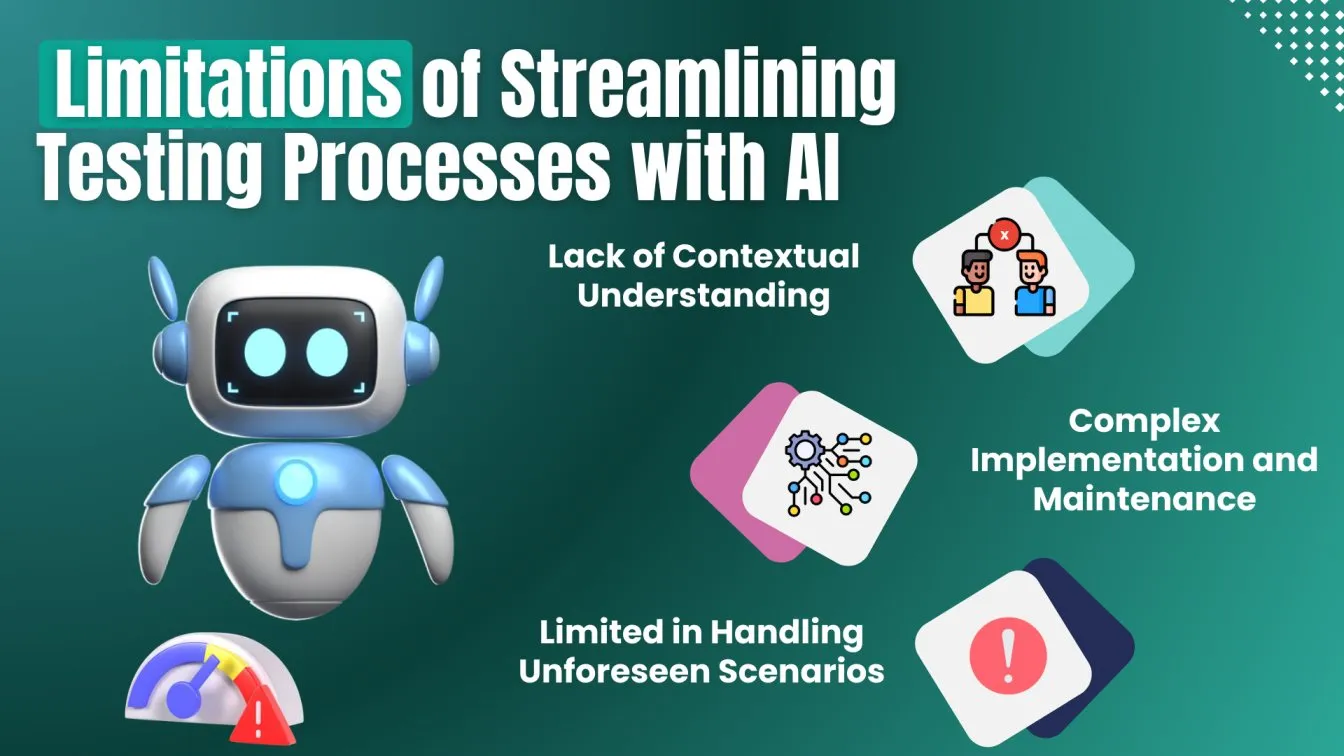 Limitations of Streamlining Testing Process with AI