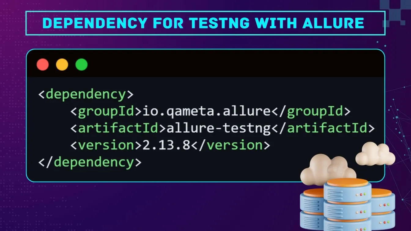 Dependency for TestNG with Allure :