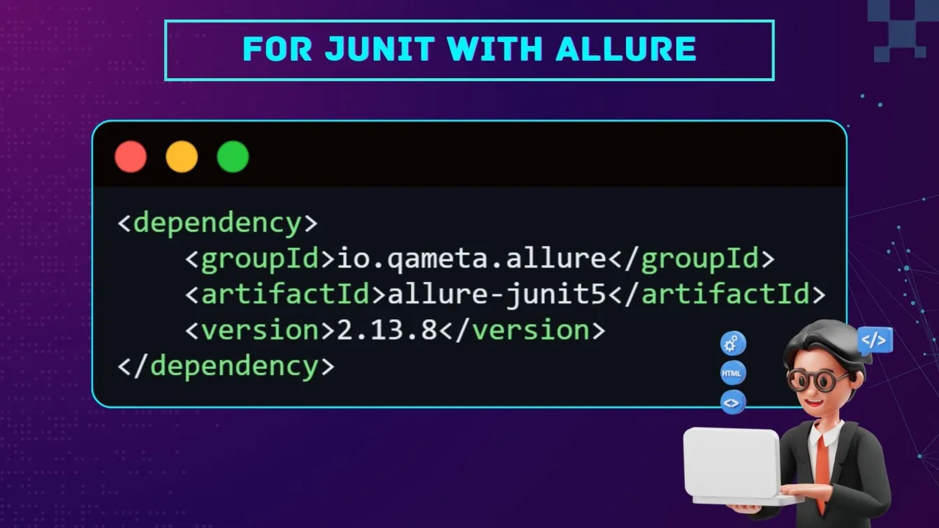Dependency for JUnit with Allure: