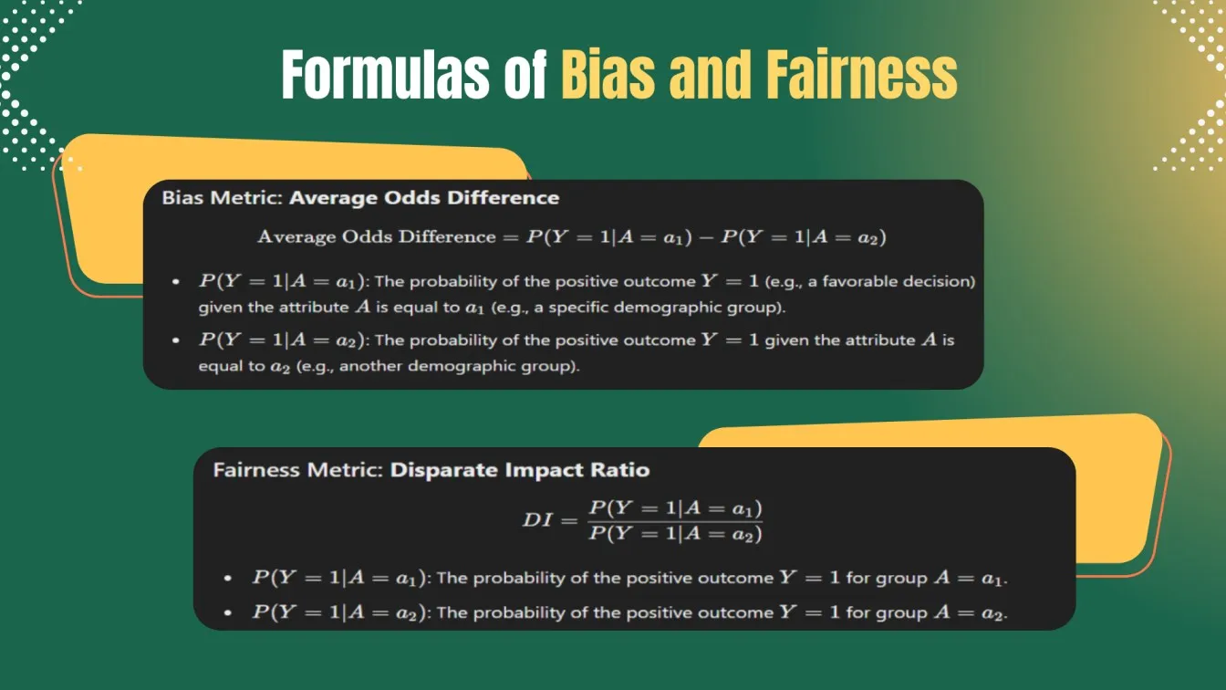 Formulas of Bias and Fairness