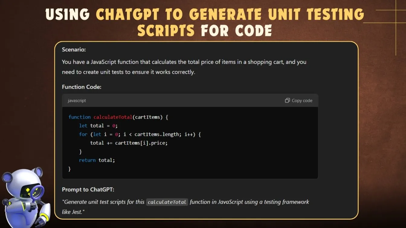 Using ChatGPT to Generate Unit Testing Scripts for Code