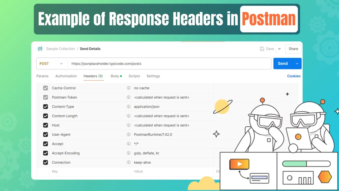 Example of Response Headers in Postman