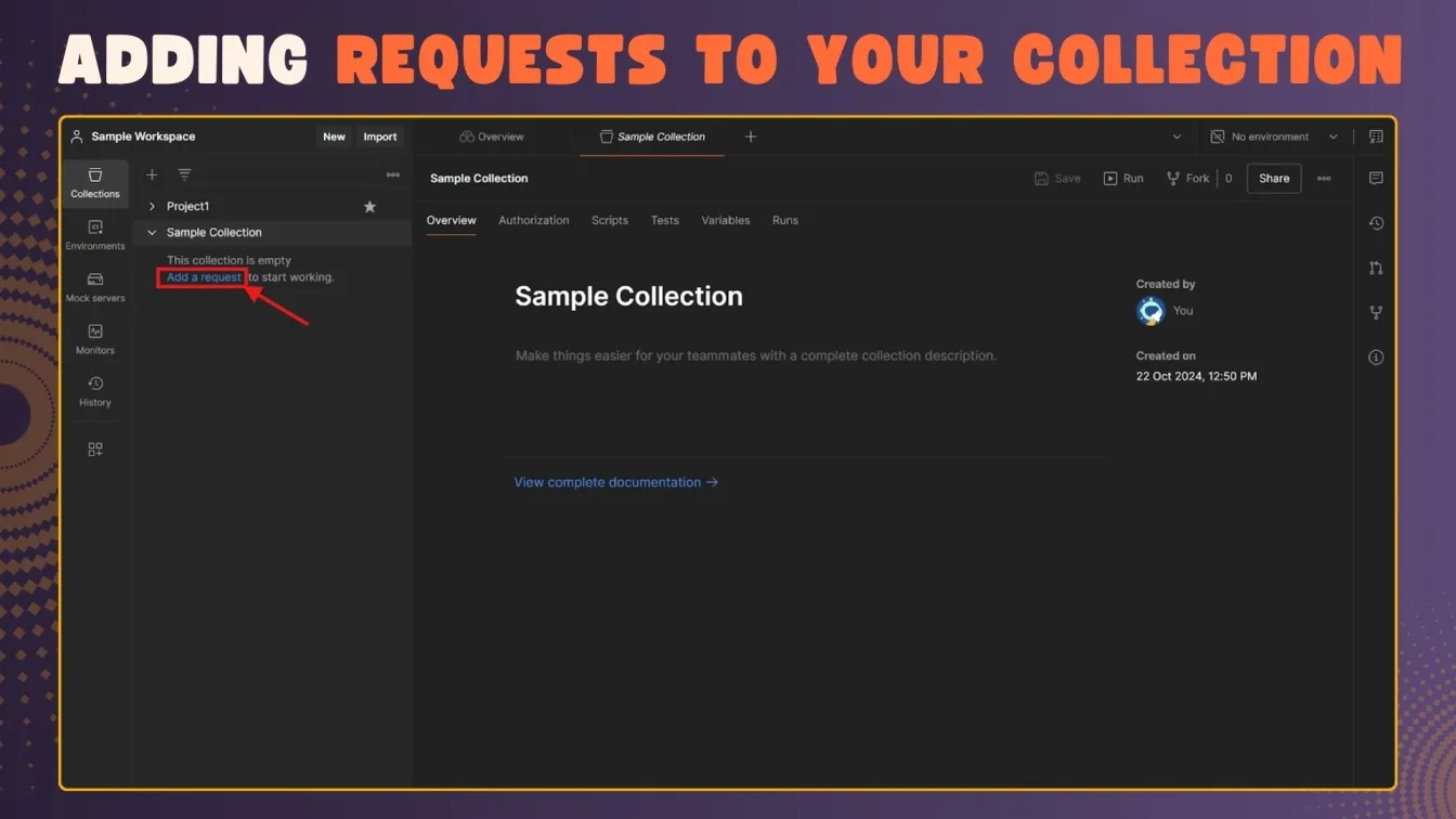 Adding Requests to your Collection