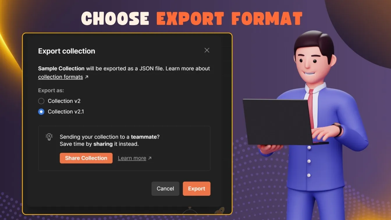 Choose Export Format
