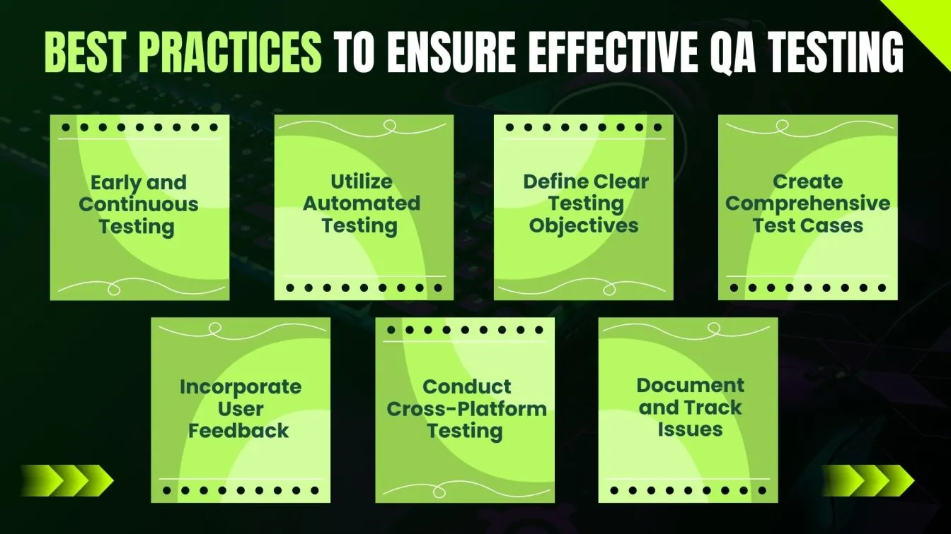 Best practices to ensure effective QA testing