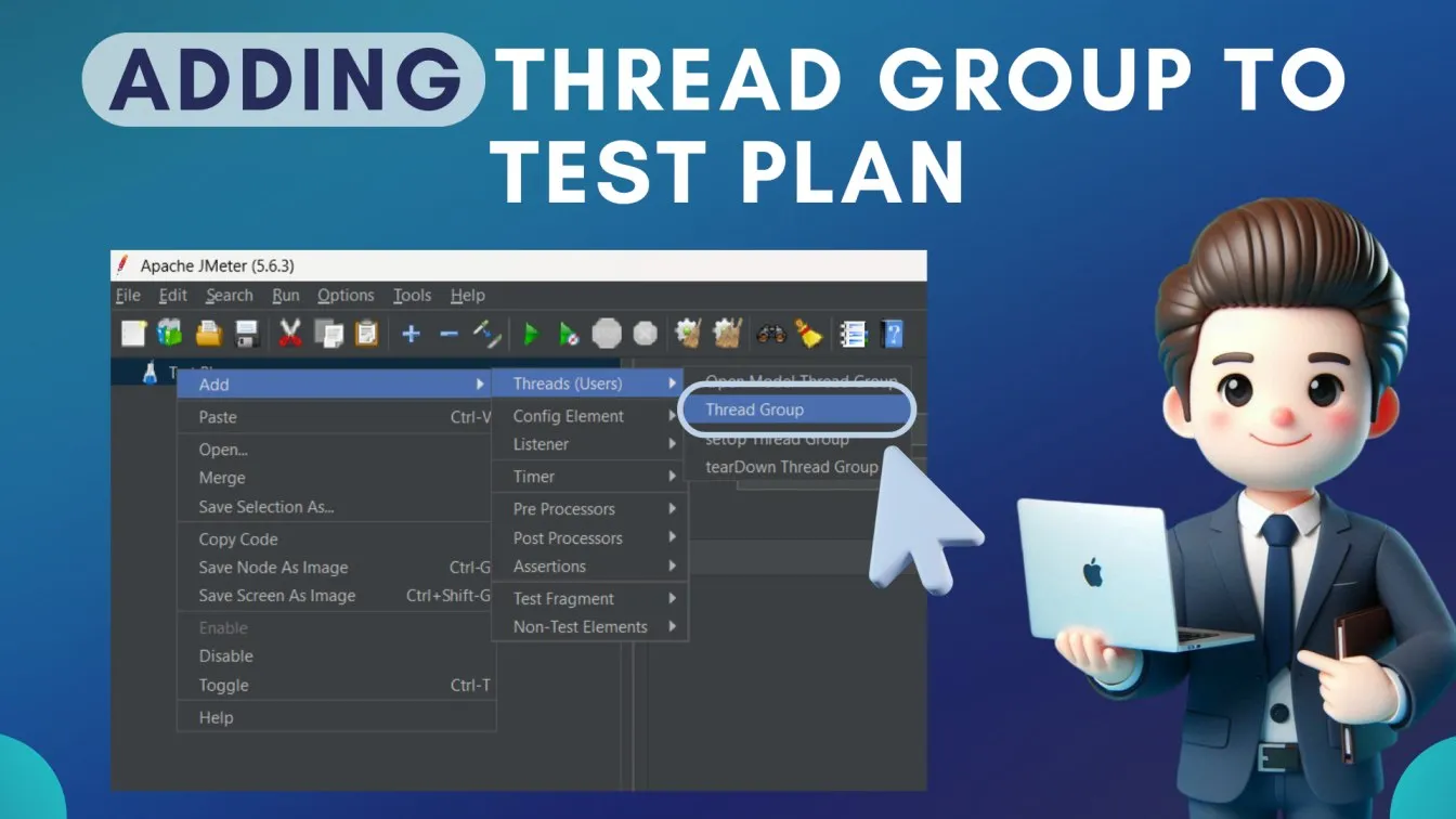 Adding thread group to Test Plan