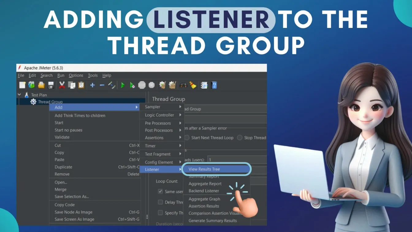 Adding Listener to the Thread Group