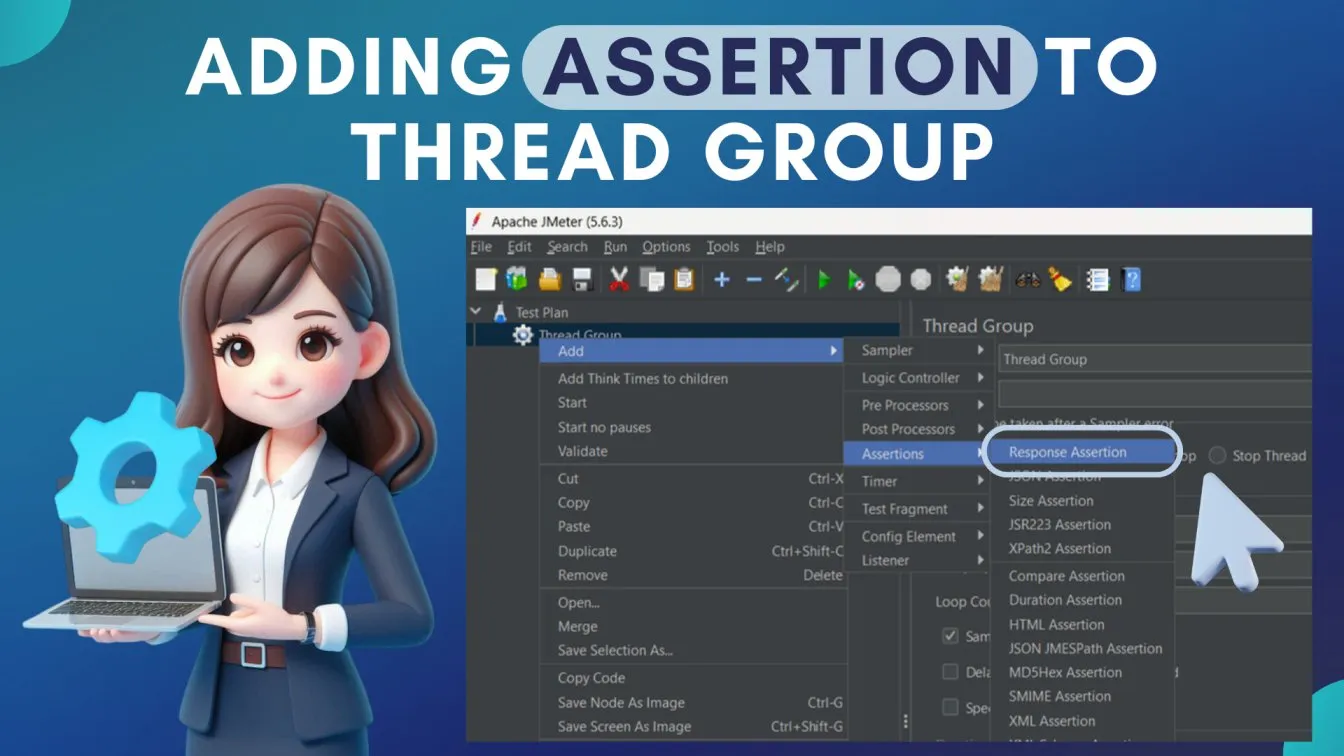 Adding Assertion to Thread Group