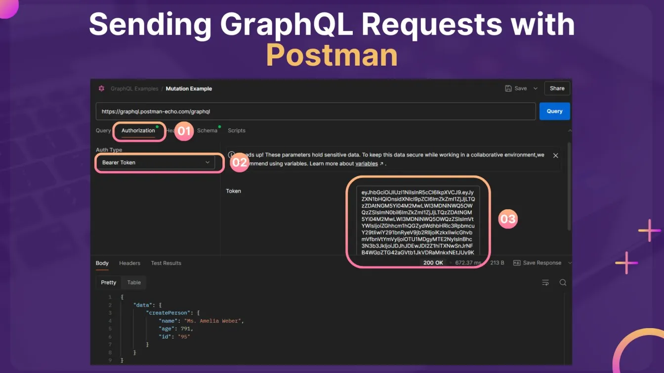 Sending GraphQL Requests with Authentication token in Postman