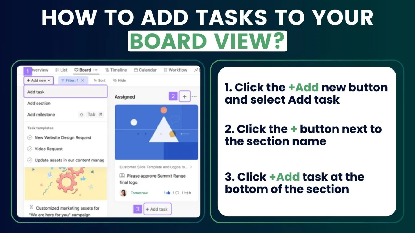 How To Add Tasks to Your Board View?