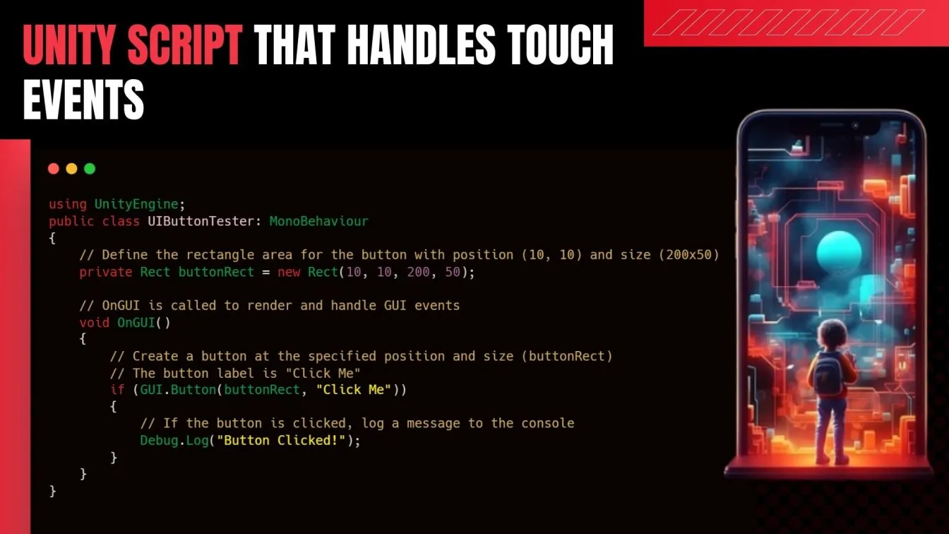 Unity script that Handles Touch Events
